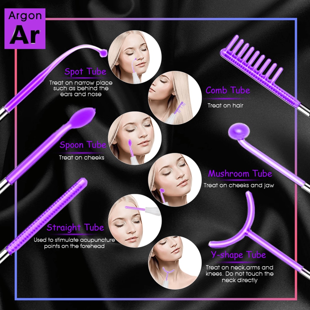 DermaGlow 6 In 1 High Frequency Facial Machine With Touch Panel 2