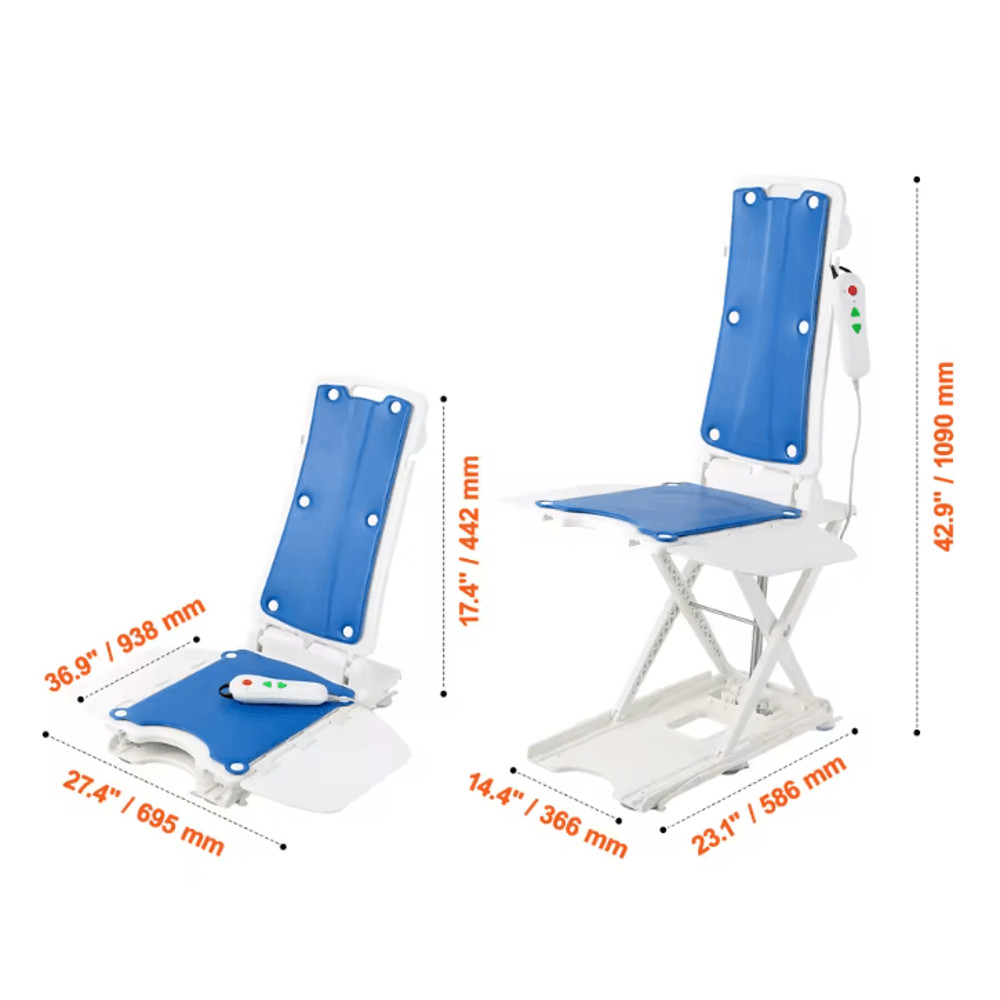 SucceBuy Electric Chair Lift For Seniors With Adjustable Height And 310 Lb Support 3