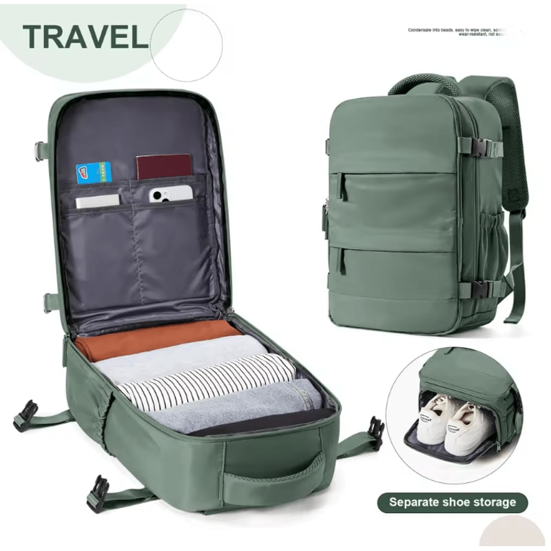 AeroFlex Ryanair Cabin Backpack 40x20x25 Travel Bag With Laptop Compartment 7