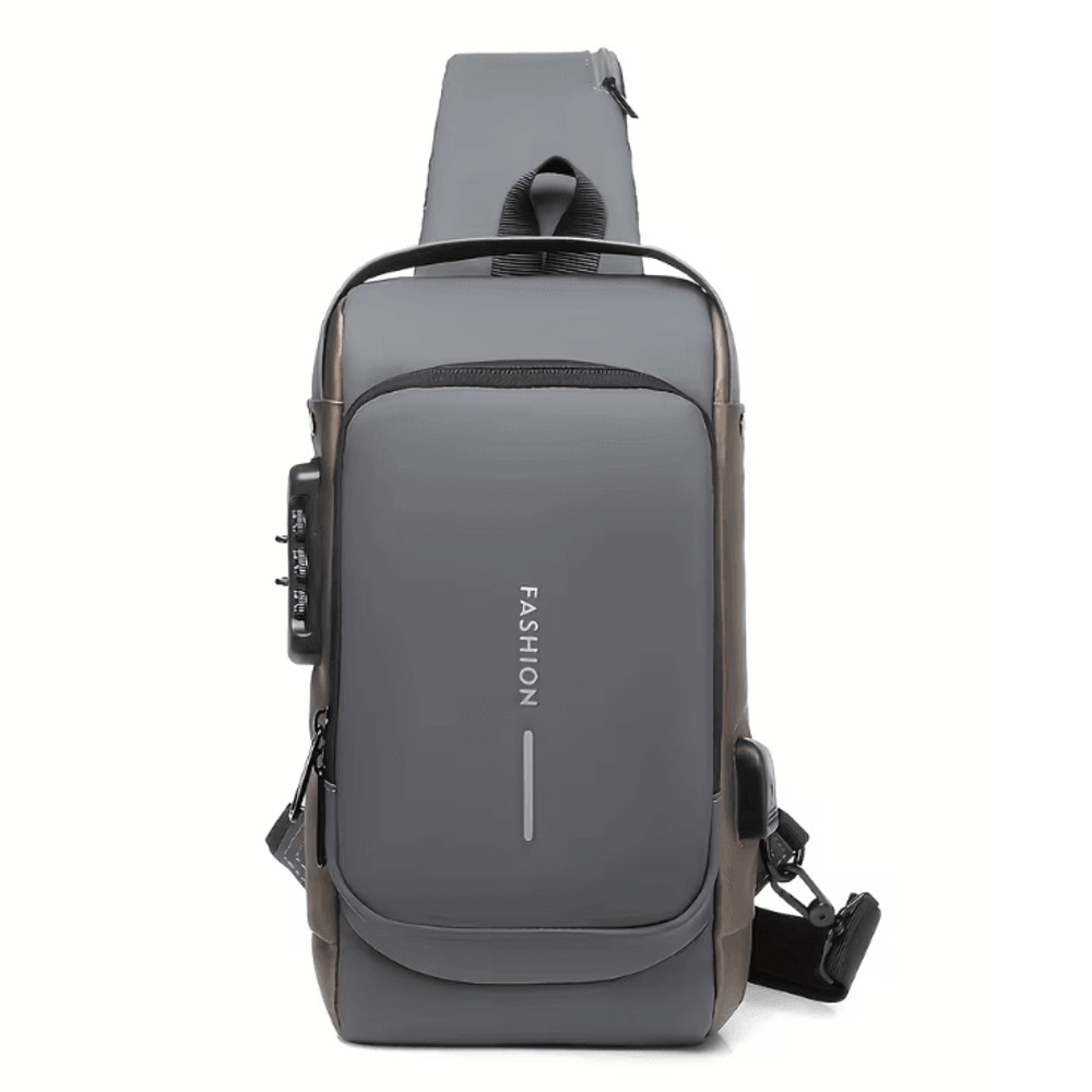 Mens Anti Theft Chest Bag Durable Oxford Crossbody Backpack For Travel And Motorcycle 5