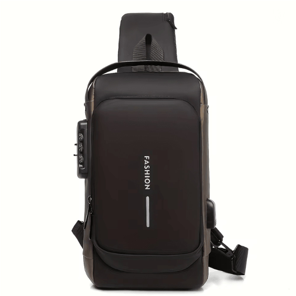 Mens Anti Theft Chest Bag Durable Oxford Crossbody Backpack For Travel And Motorcycle 6