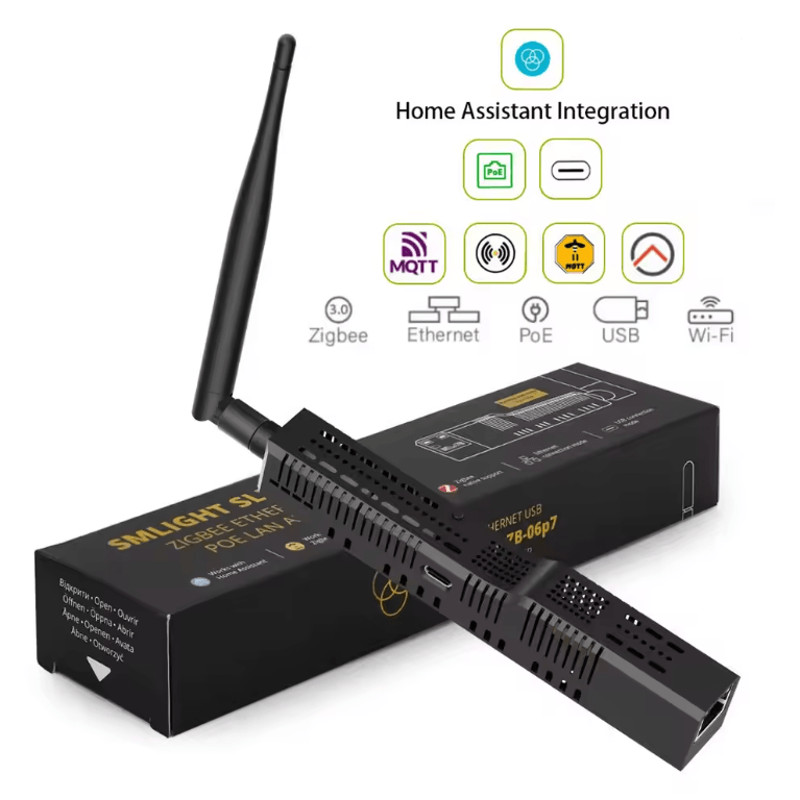 SMLIGHT Zigbee30 Gateway Coordinator With PoE Ethernet USB And WiFi For Home Assistant And Zigbee2M 0