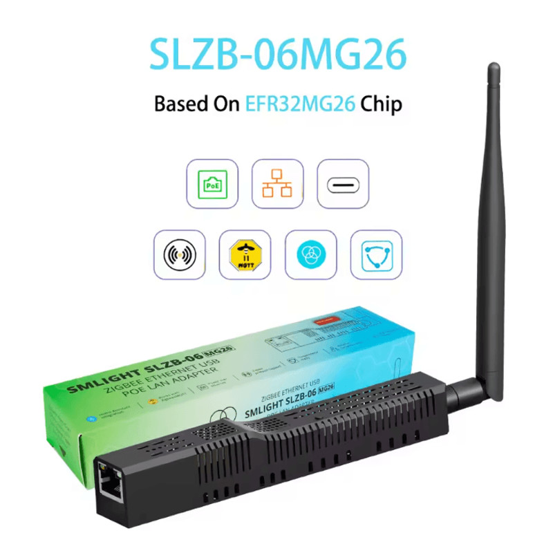SMLIGHT Zigbee30 GatewayCoordinator With PoE Ethernet USB And WiFi For Home Assistant And Zigbee2MQ 8