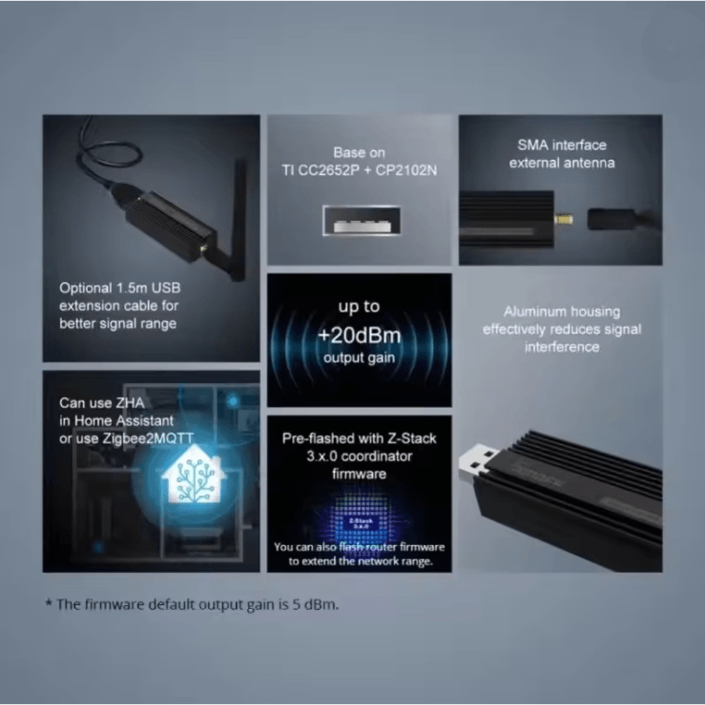 Sonoff Zigbee 30 USB Dongle Plus E Wireless Gateway For Alexa Google Home And Voice Control 2