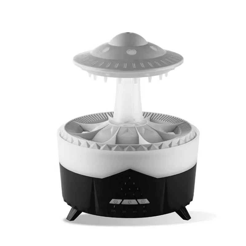 350ml Rain Cloud Aroma Diffuser With Colorful LED Light And Remote Control 5