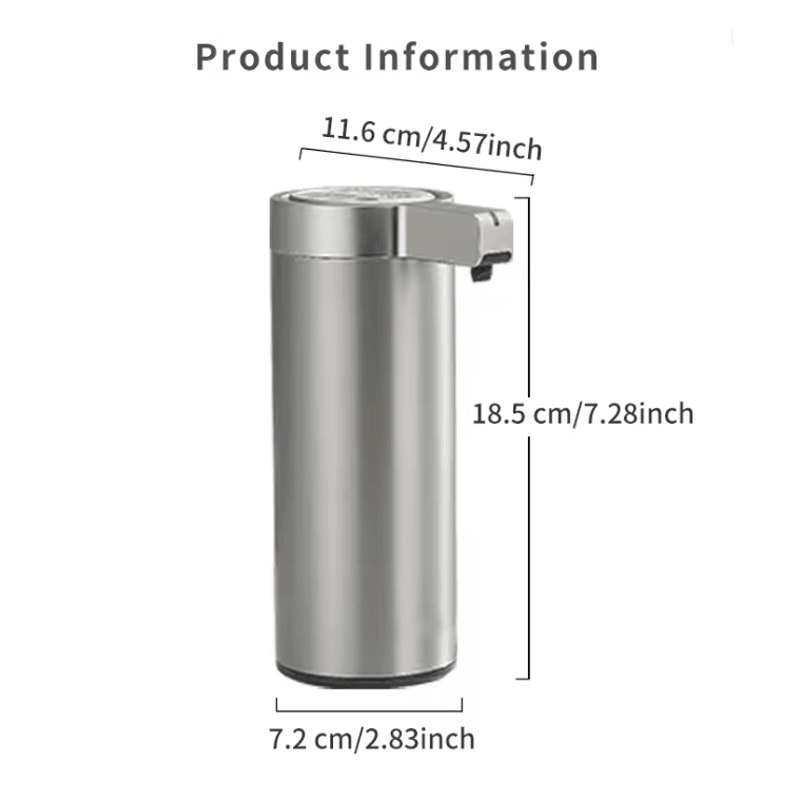 Automatic Stainless Steel Soap Dispenser With Touchless Sensor For Kitchen And Bathroom 1