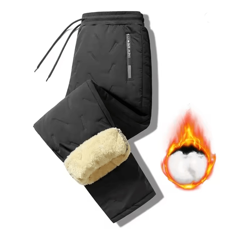 Winter Thickened Warm Pants For Women With Plush Lining And Straight Fit 1