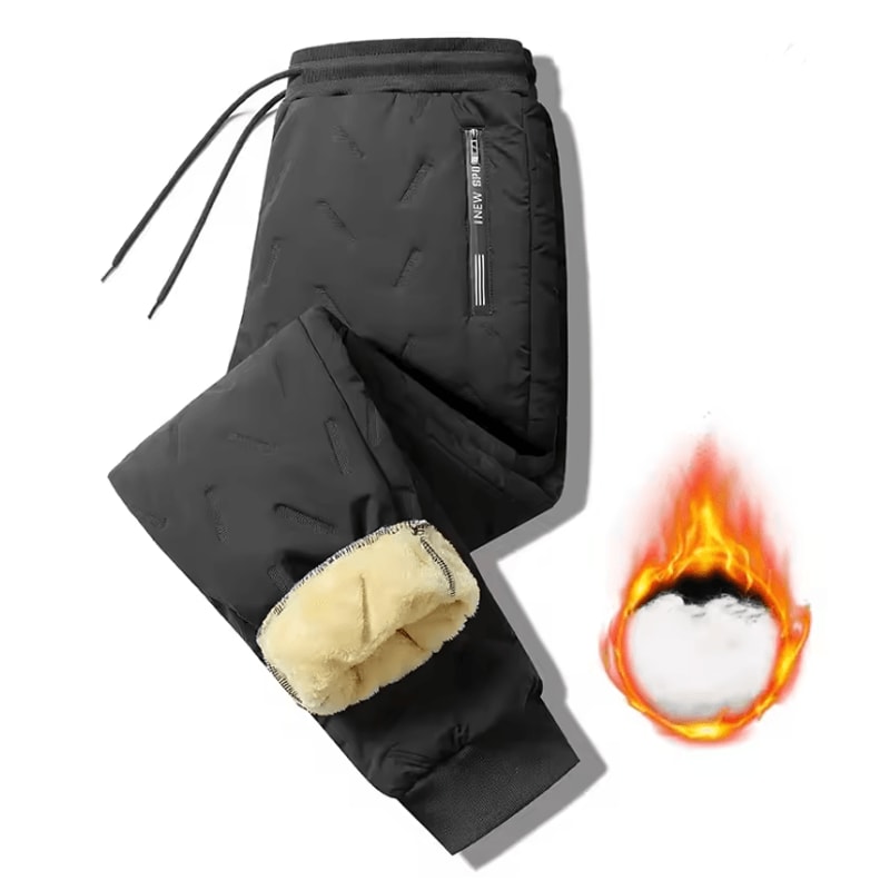 Winter Thickened Warm Pants For Women With Plush Lining And Straight Fit 2