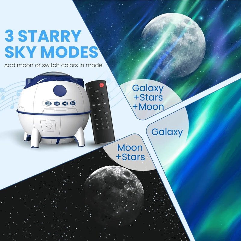 Galaxy Projector Night Light For Kids And Adults With Planetarium Sky Effect 3