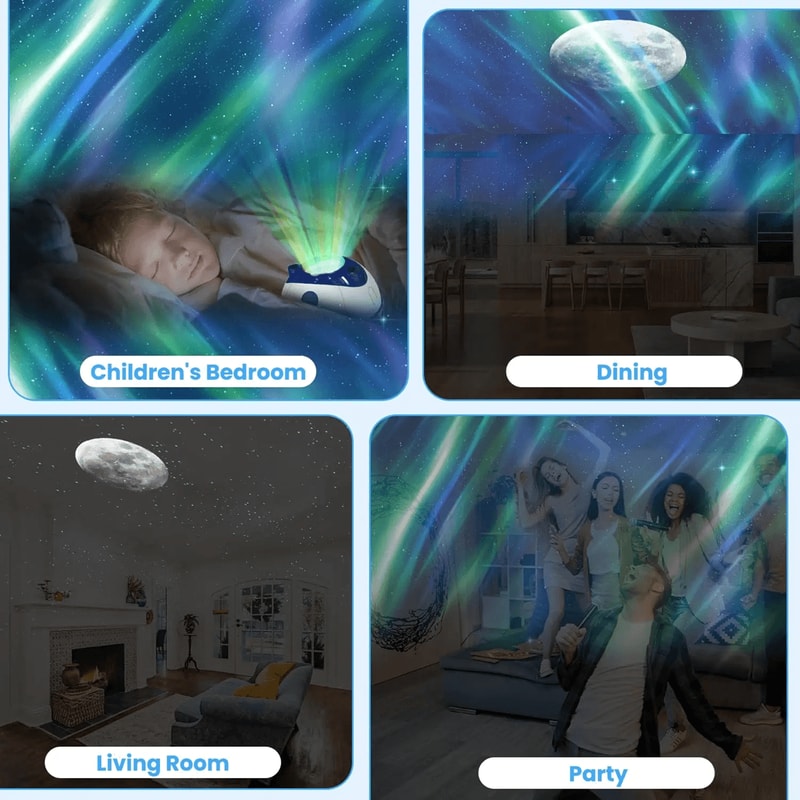 Galaxy Projector Night Light For Kids And Adults With Planetarium Sky Effect 4
