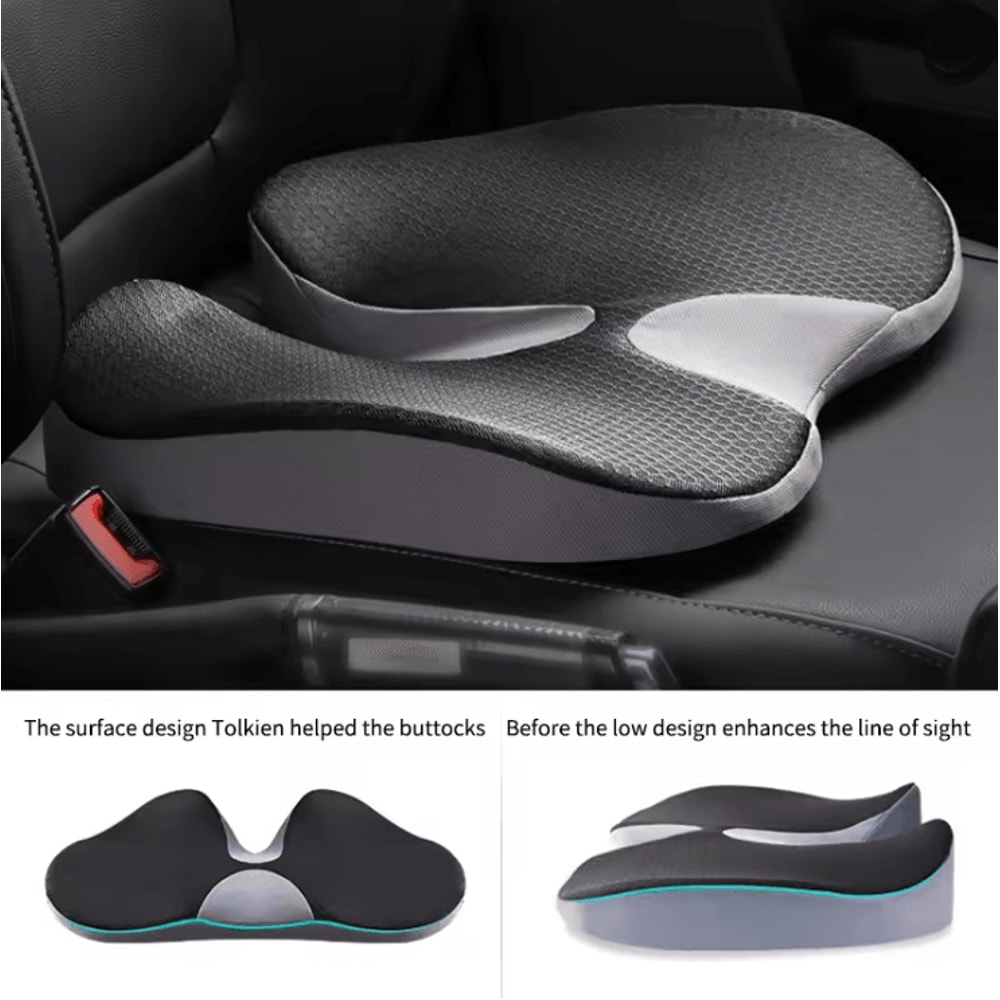 Orthopedic Memory Foam Seat Cushion For Tailbone Sciatica And Back Pain Relief 1