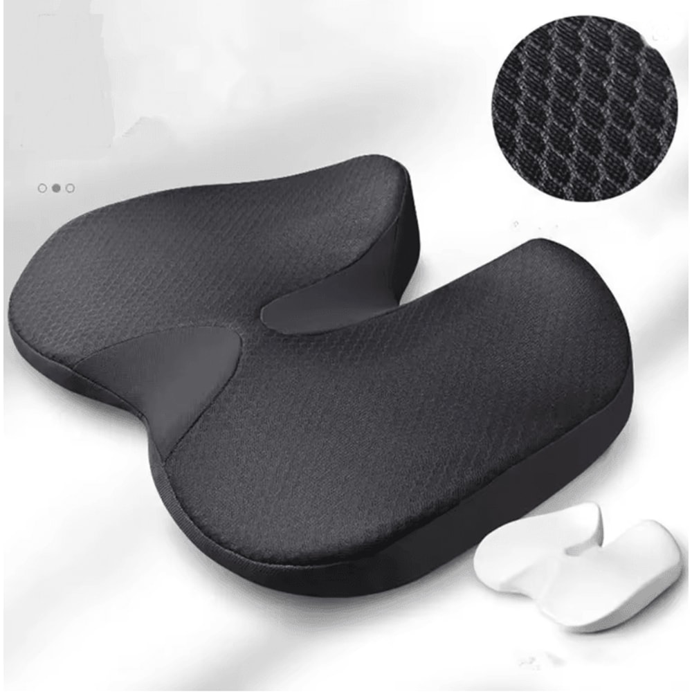 Orthopedic Memory Foam Seat Cushion For Tailbone Sciatica And Back Pain Relief 0