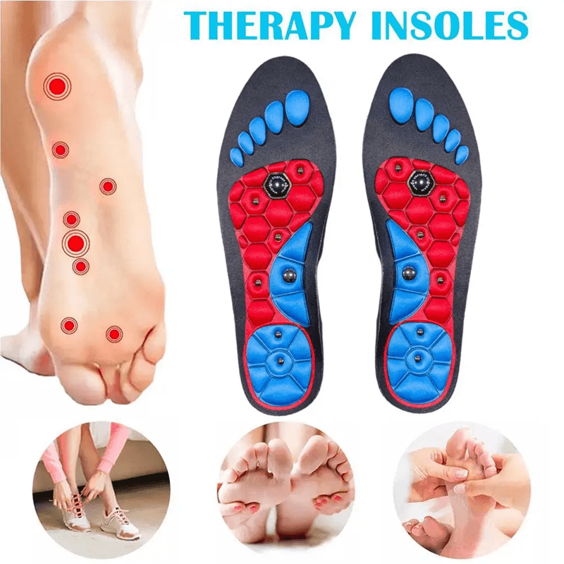 Magnetic Acupressure Insoles Orthopedic Gel Inserts For Foot Pain Relief And Support 0