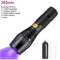 UV LED Flashlight 365nm 395nm Black Light Torch For Pet Stain Detection And Money Authentication 6