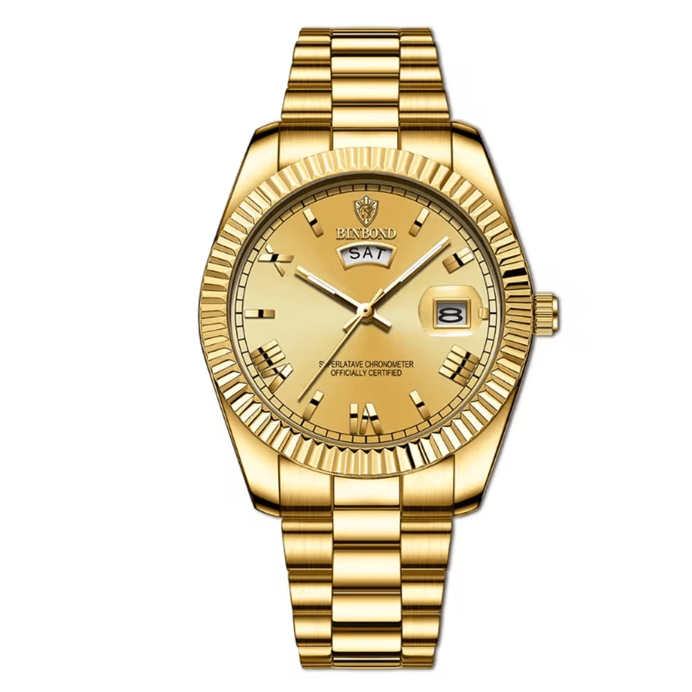 Mens Business Sports Quartz Watch Waterproof Luminous Calendar Wristwatch 2