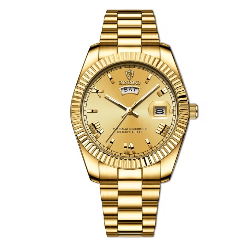 Mens Business Sports Quartz Watch Waterproof Luminous Calendar Wristwatch 2