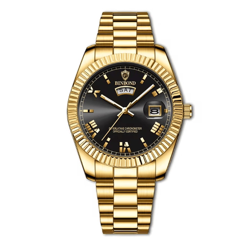 Mens Business Sports Quartz Watch Waterproof Luminous Calendar Wristwatch 3