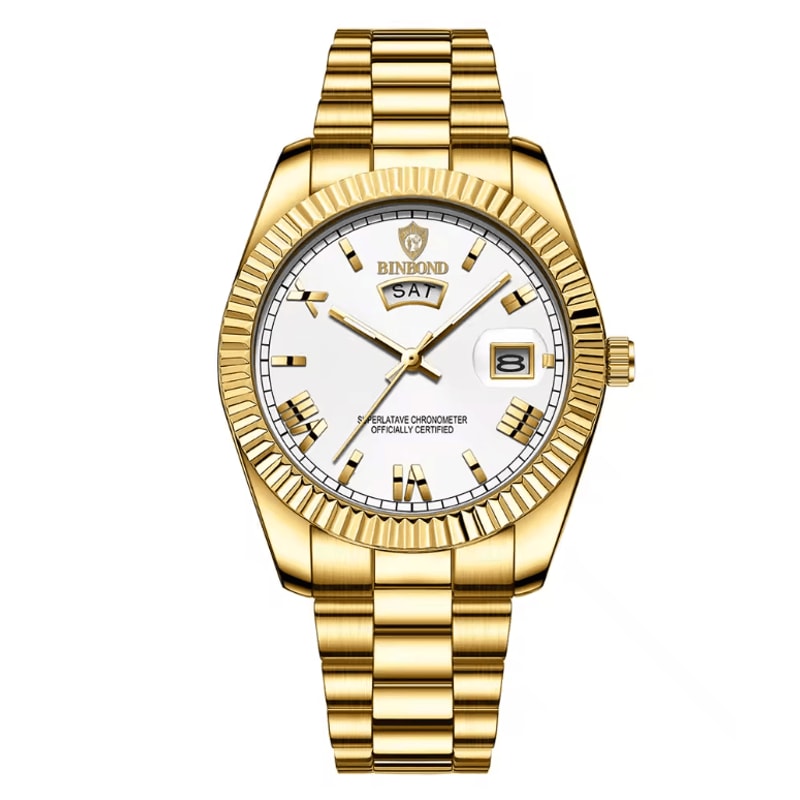 Mens Business Sports Quartz Watch Waterproof Luminous Calendar Wristwatch 6