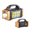 Rechargeable Solar LED Camping Flashlight With COB Work Light And Power Bank 5