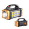Rechargeable Solar LED Camping Flashlight With COB Work Light And Power Bank 5
