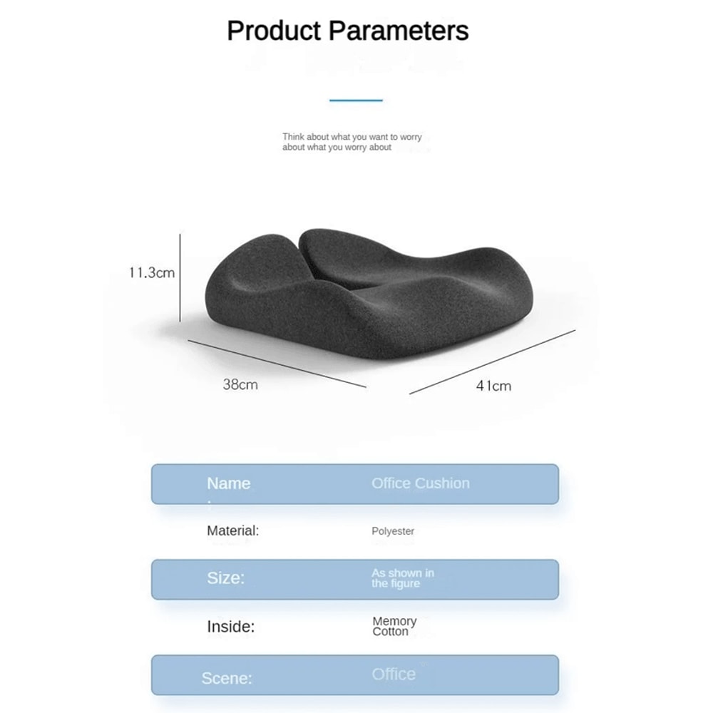 Orthopedic Memory Foam Coccyx Cushion For Tailbone Sciatica And Back Pain Relief 3