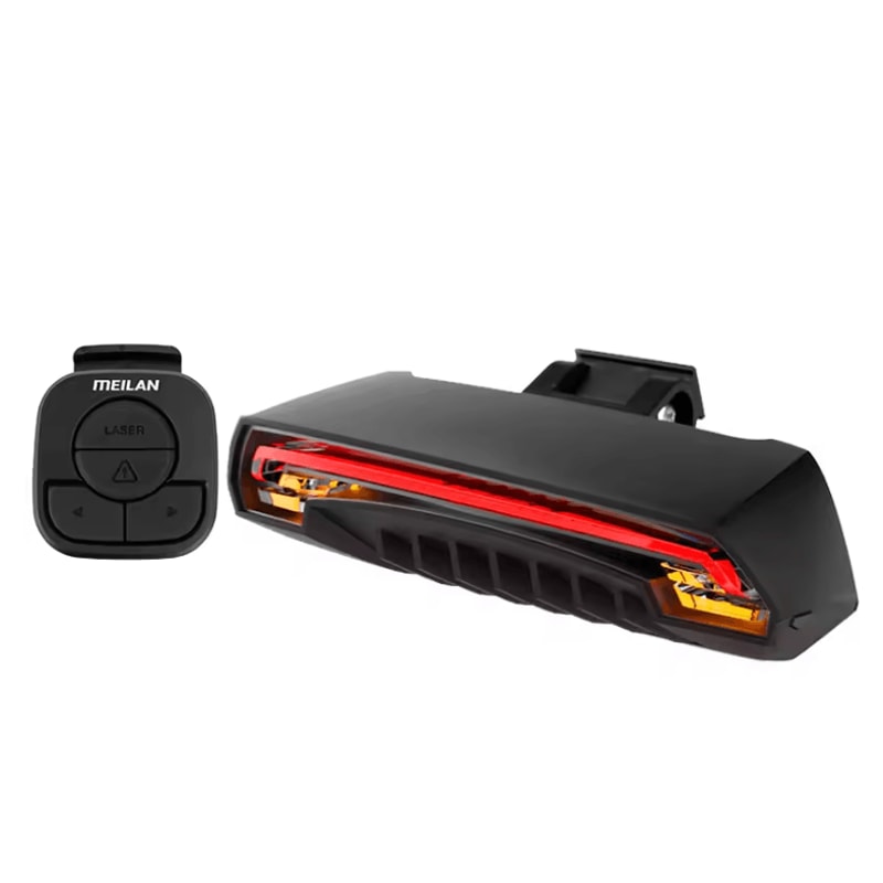 Wireless Bike Rear Light Smart Brake USB Rechargeable With Remote Turn Signals 2