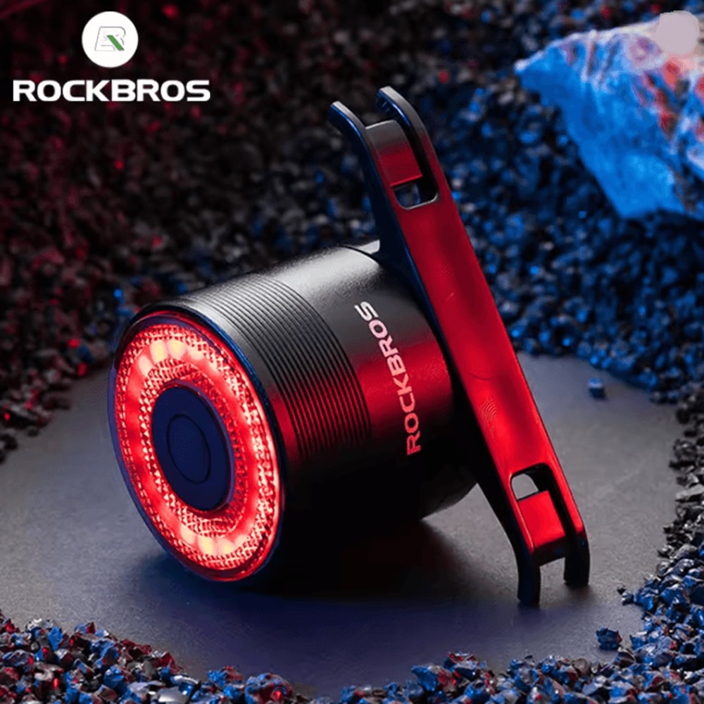 Smart Brake Bicycle Tail Light USB Rechargeable Waterproof Rear Light For Road And MTB Cycling 0