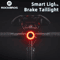 Smart Brake Bicycle Tail Light USB Rechargeable Waterproof Rear Light For Road And MTB Cycling 1