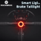 Smart Brake Bicycle Tail Light USB Rechargeable Waterproof Rear Light For Road And MTB Cycling 1