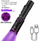 15W UV Blacklight Flashlight 365nm USB Rechargeable For Pet Stains Money And Mineral Detection 4