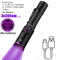 15W UV Blacklight Flashlight 365nm USB Rechargeable For Pet Stains Money And Mineral Detection 6