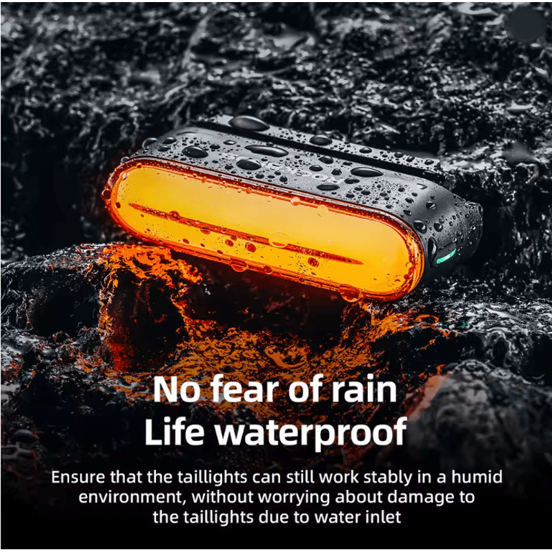 Rockbros Magnetic Bicycle Rear Light With Smart Brake Sensor And Waterproof Design 1