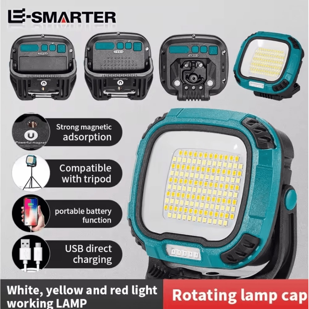 Portable LED Spotlight Lantern Rechargeable Magnetic Work Light For Outdoor And Emergency Use 0