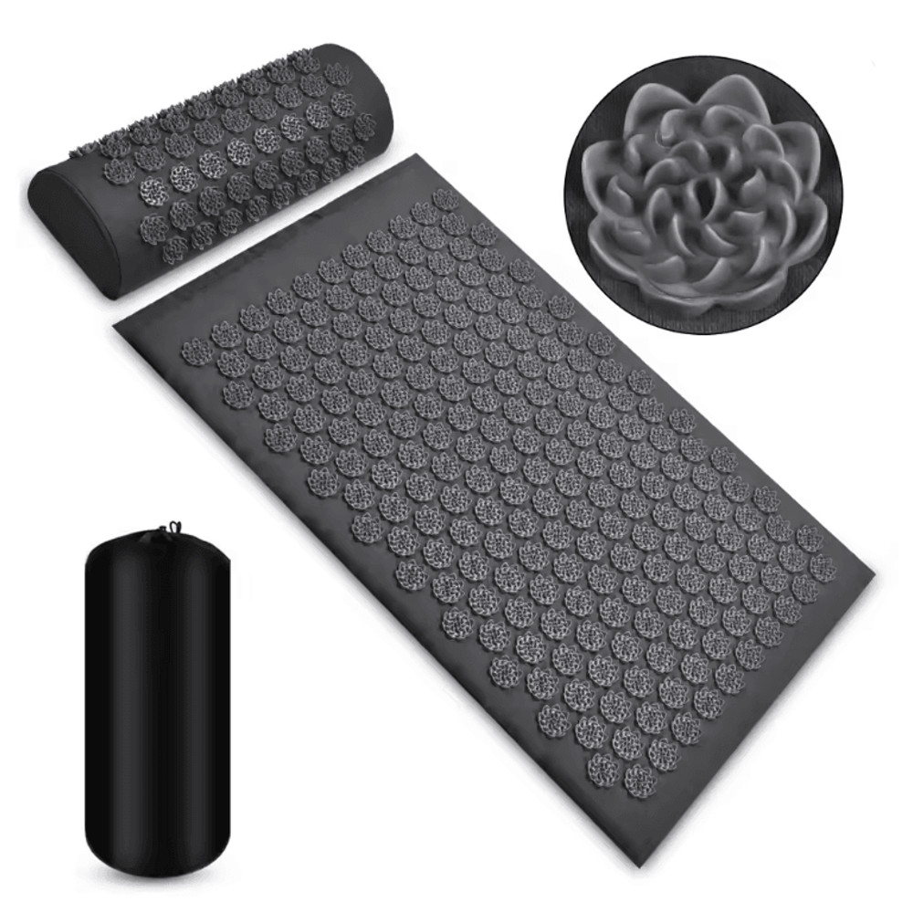 Eco Acupressure Massage Mat With Lotus Spike Design For Back Neck And Foot Relaxation 3