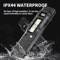 Portable USB Rechargeable Tactical Flashlight With LED COB Work Light 2