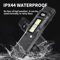 Portable USB Rechargeable Tactical Flashlight With LED COB Work Light 2