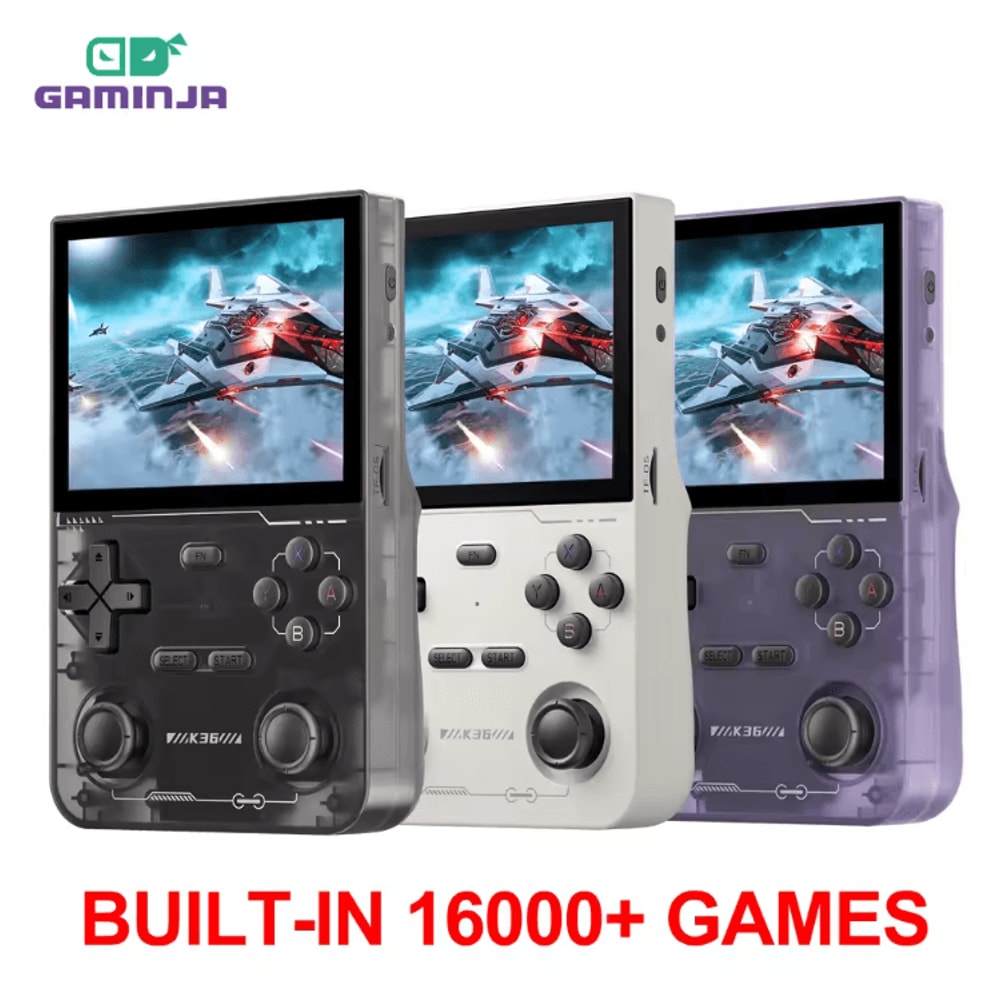 Gaminja K36 Portable Handheld Game Console With IPS Screen And 64GB Memory 0