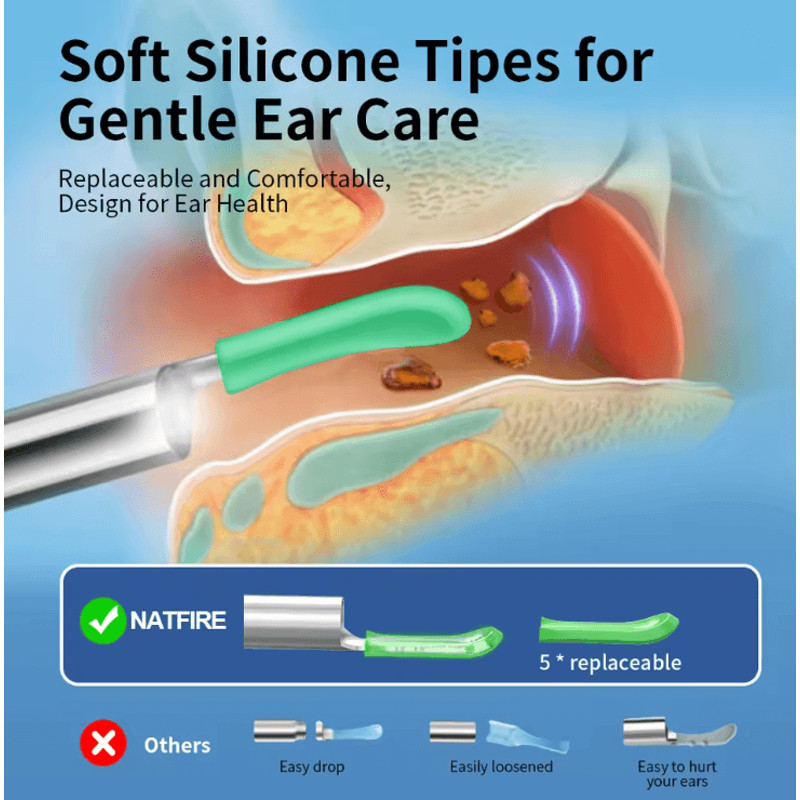Wireless Ear Cleaner With Camera Rechargeable Otoscope Wax Removal Tool 3