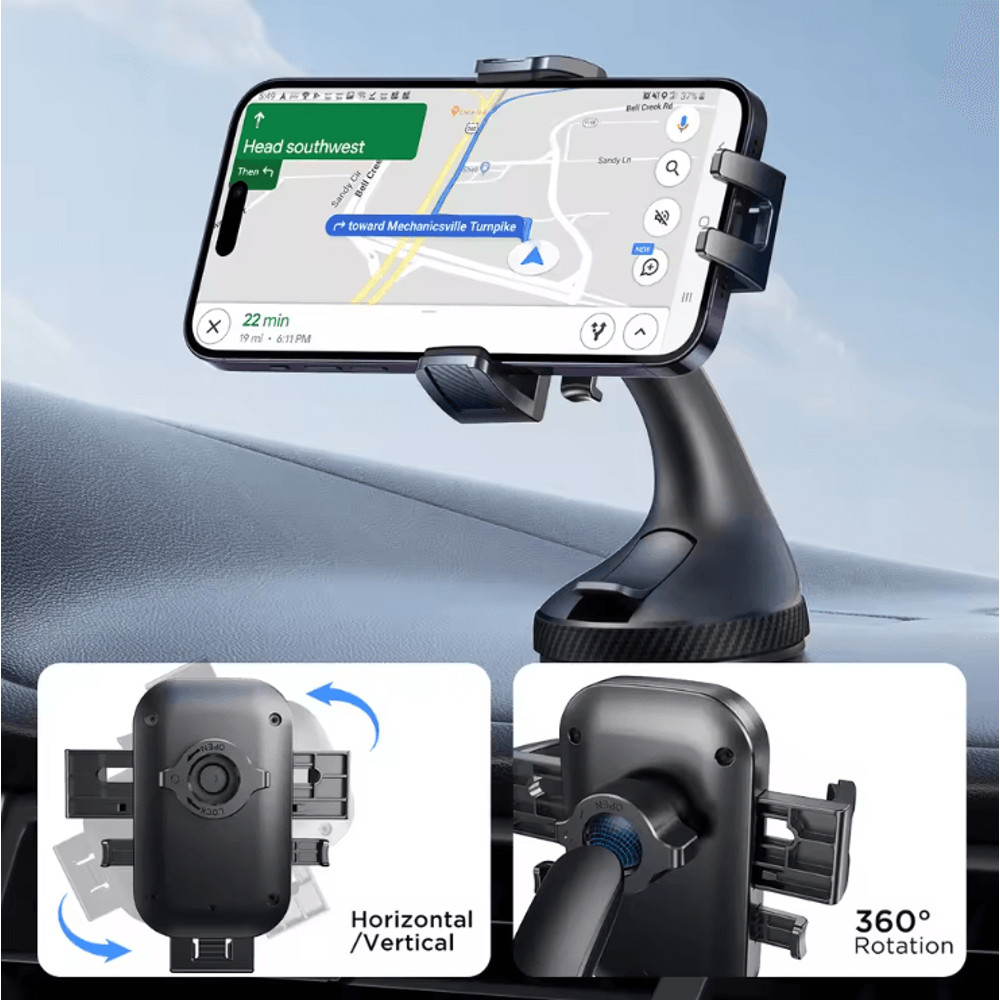 Joyroom Car Phone Holder With Strong Suction And 360 Degree Rotation 1