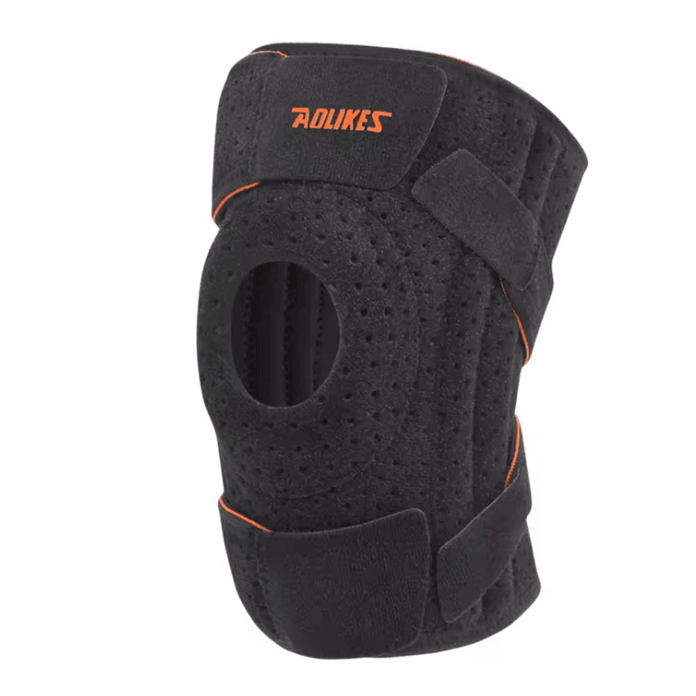 AOLIKES Knee Brace With Side Stabilizers And Patella Gel Support Pads 1