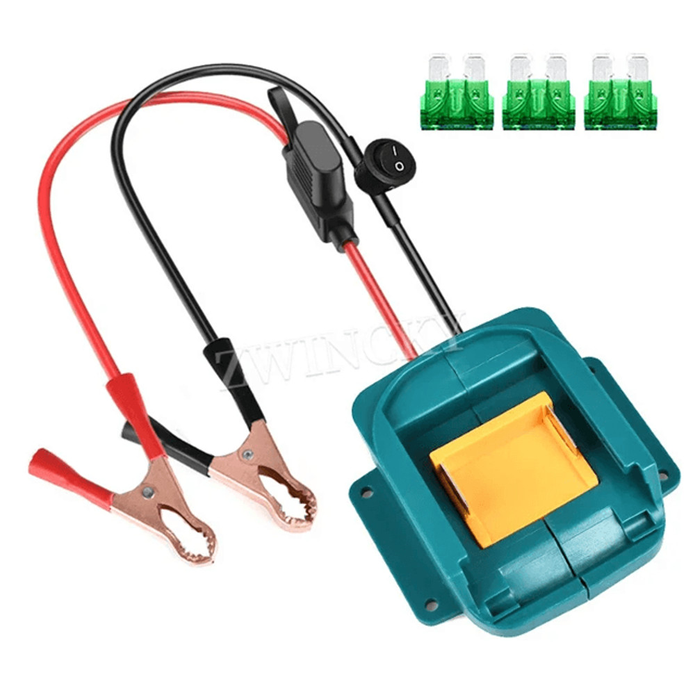 Car Jump Starter Booster Cable Kit For Makita 18V Battery With Fuse And Switch 0