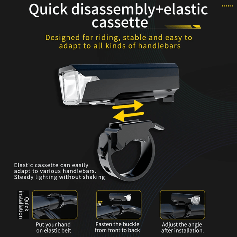 3000 Lumen Bicycle Headlight With USB Charging And Power Bank Function 2