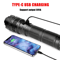 High Power Laser Flashlight With Super Bright LED Spotlight And Long Range Zoom 2
