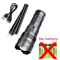 High Power Laser Flashlight With Super Bright LED Spotlight And Long Range Zoom 3