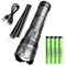 High Power Laser Flashlight With Super Bright LED Spotlight And Long Range Zoom 4