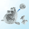 Mother And Son Seal Plush Toy Set 40 Cm 5Piece Plush Seal Family 0