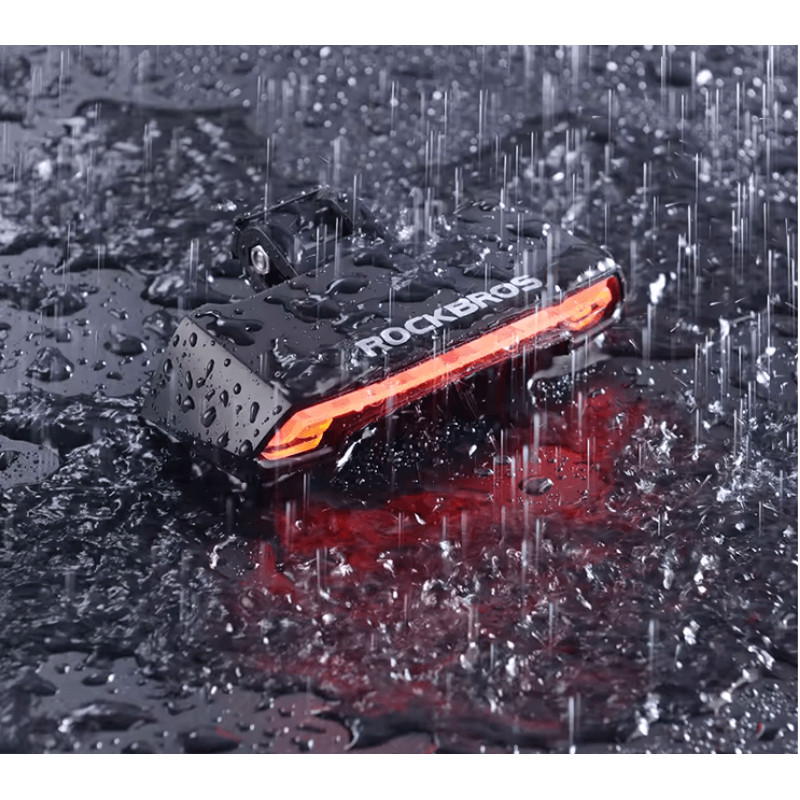 ROCKBROS Wireless Bike Tail Light USB Rechargeable Waterproof Rear Lamp With Remote Turn Signals 1
