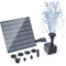 25W Solar Fountain Pump With Nozzles And Water Pipe For Bird Bath Pond And Garden Decor 3