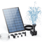 25W Solar Fountain Pump With Nozzles And Water Pipe For Bird Bath Pond And Garden Decor 4