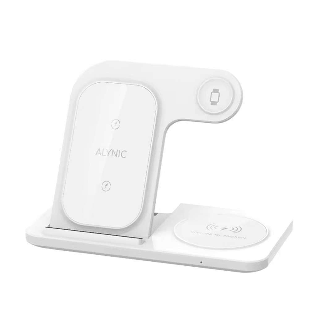 30W LED Fast Wireless Charger Stand 3 In 1 Foldable Charging Station For IPhone Apple Watch And Air 9